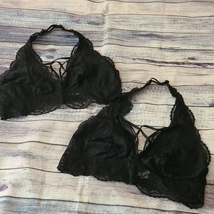VS Pink Black Sexy bra, size M